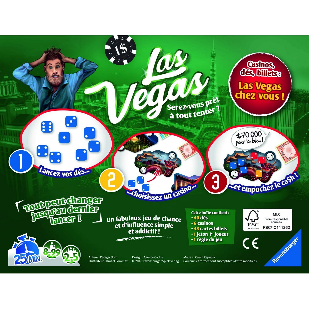 Bordspel Ravensburger Las Vegas FR (Frans)